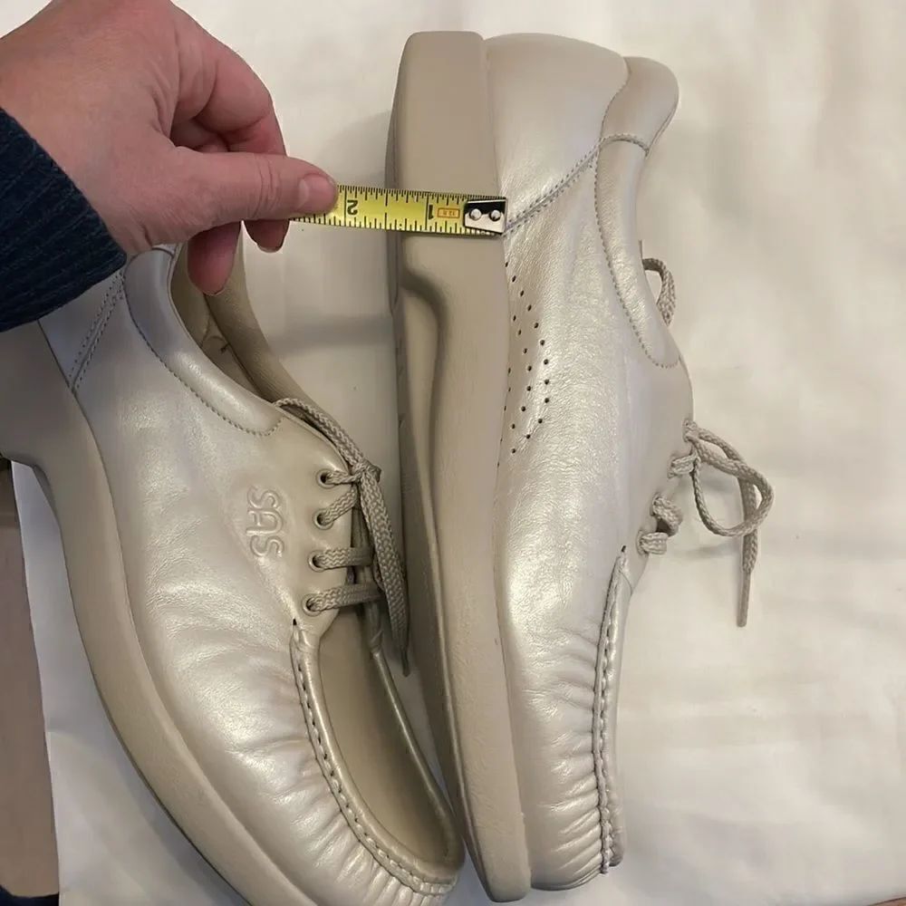 SAS PEARL BONE COLORED COMFORT SHOES. NEW - Picture 8 of 12